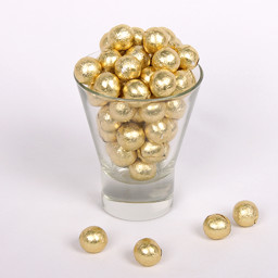Show details for Chocolate Foil Balls Gold Picture of Chocolate Foil Balls Gold