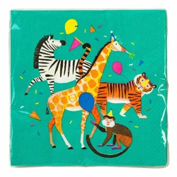 Show details for Wild Animals Paper Napkins Picture of Wild Animals Paper Napkins