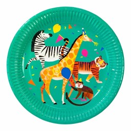 Show details for Wild Animals Paper Plates Picture of Wild Animals Paper Plates