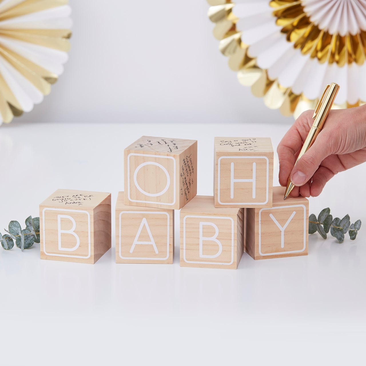 Picture of Oh Baby Wooden Blocks Guest Book