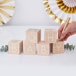 Picture of Oh Baby Wooden Blocks Guest Book