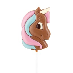 Show details for Belgian Chocolate Unicorn Lolly Picture of Belgian Chocolate Unicorn Lolly