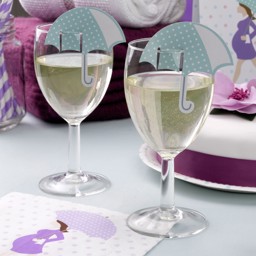 Show details for Showered With Love Glass Decorations Picture of Showered With Love Glass Decorations