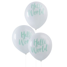 Show details for Hello World Balloons Picture of Hello World Balloons