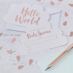 Show details for Hello World Baby Shower Invitations Picture of Hello World Baby Shower Invitations