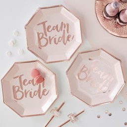 Show details for Team Bride Paper Plates Picture of Team Bride Paper Plates