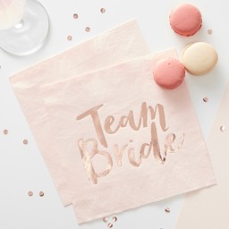 Show details for Team Bride Paper Napkins Picture of Team Bride Paper Napkins