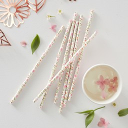 Show details for Paper Straws - Ditsy Floral Picture of Paper Straws - Ditsy Floral