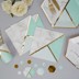Picture of Paper Napkins - Colour Block Marble - Mint