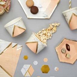 Show details for Treat Tubs - Colour Block Marble - Peach Picture of Treat Tubs - Colour Block Marble - Peach