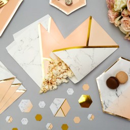 Show details for Sweetie Bag - Colour Block Marble - Peach Picture of Sweetie Bag - Colour Block Marble - Peach