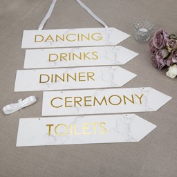 Show details for Wedding Signs - Scripted Marble Picture of Wedding Signs - Scripted Marble