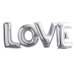 Picture of Large LOVE Silver Foil Balloons