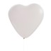 Picture of Large White Heart Balloons