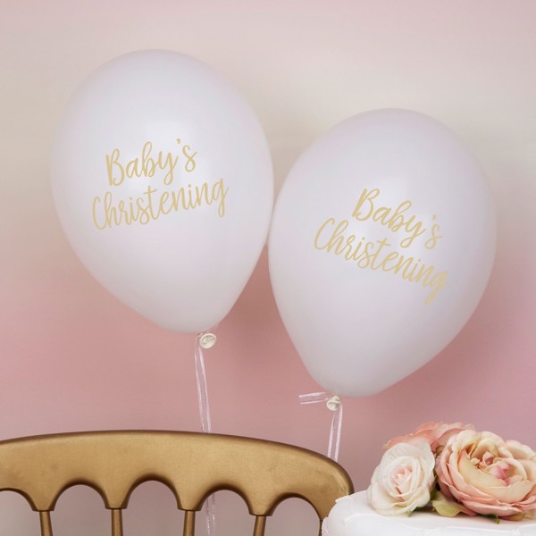 Picture of White Balloons - Christening