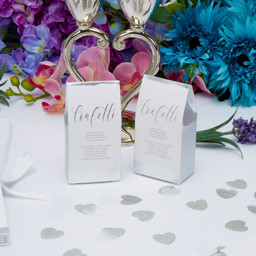 Show details for Dipped In Silver Tissue Confetti Picture of Dipped In Silver Tissue Confetti