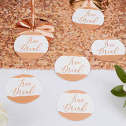 Picture of Rose Gold Drinks Tokens