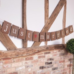 Picture of Just My Type 'Just Married' Bunting