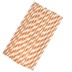 Picture of Peach Striped Paper Straws