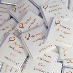 Picture of Special Day Milk Chocolate Squares - Rose Gold