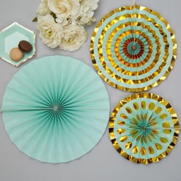 Show details for Pinwheel Decorations - Colour Block Marble - Mint Picture of Pinwheel Decorations - Colour Block Marble - Mint