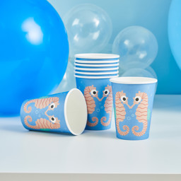 Show details for Seahorse Paper Cups  Picture of Seahorse Paper Cups