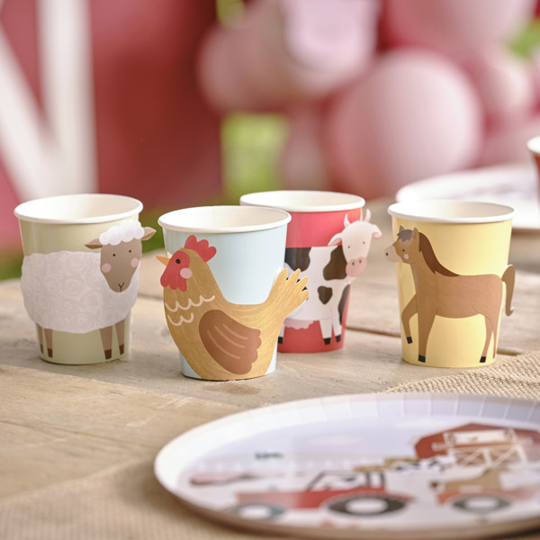 Picture of Farmyard Pop Out Paper Cups