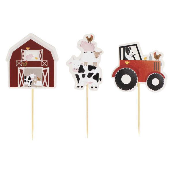 Picture of Farmyard Animal Cupcake Toppers