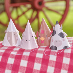 Picture of Farmyard Animal Party Hats
