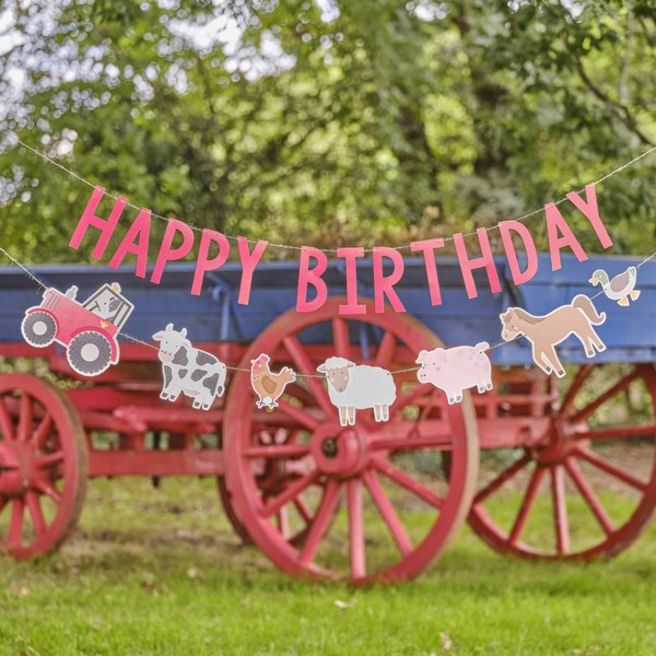 Picture of Farmyard Animals Happy Birthday Bunting