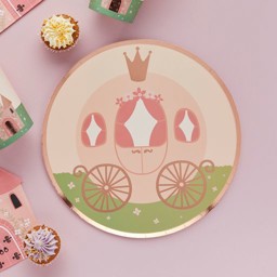 Show details for Princess Carriage Paper Plates Picture of Princess Carriage Paper Plates