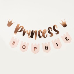 Picture of Personalised Princess Name Banner