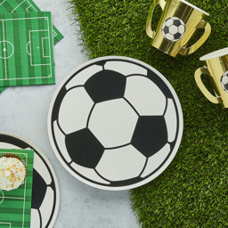 Show details for Football Paper Plates Picture of Football Paper Plates