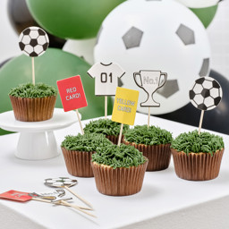 Show details for Football Cupcake Toppers Picture of Football Cupcake Toppers