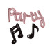 Picture of Party & Musical Note Foil Balloon Garland