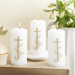 Show details for Communion Candle With Cross Picture of Communion Candle With Cross