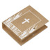 Picture of Natural & White Embossed Bible Box