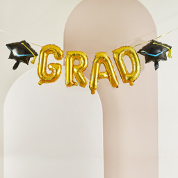 Show details for Graduation Foil Balloon Garland Picture of Graduation Foil Balloon Garland