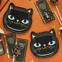 Picture of Black Cat Paper Plates