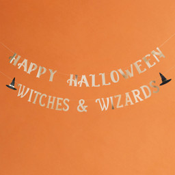Picture of Happy Halloween Witches & Wizards Banner
