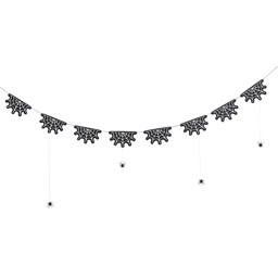 Picture of Cobweb Garland With Hanging Spiders
