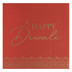 Picture of Happy Diwali Red Paper Napkins