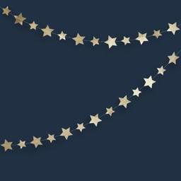Show details for Gold Star Garland Picture of Gold Star Garland