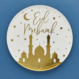 Picture of Gold Eid Paper Plates