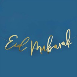 Picture of Eid Mubarak Gold Card Banner