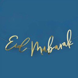 Show details for Eid Mubarak Gold Card Banner Picture of Eid Mubarak Gold Card Banner
