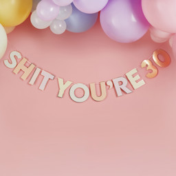 Show details for SH*T You're Old Birthday Banner Picture of SH*T You're Old Birthday Banner