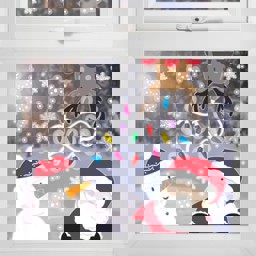 Show details for Santa & Reindeer Window Stickers Picture of Santa & Reindeer Window Stickers