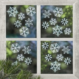 Picture of Christmas Snowflake Window Stickers