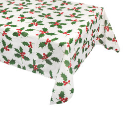 Picture of Holly Linen Feel Paper Table Cover